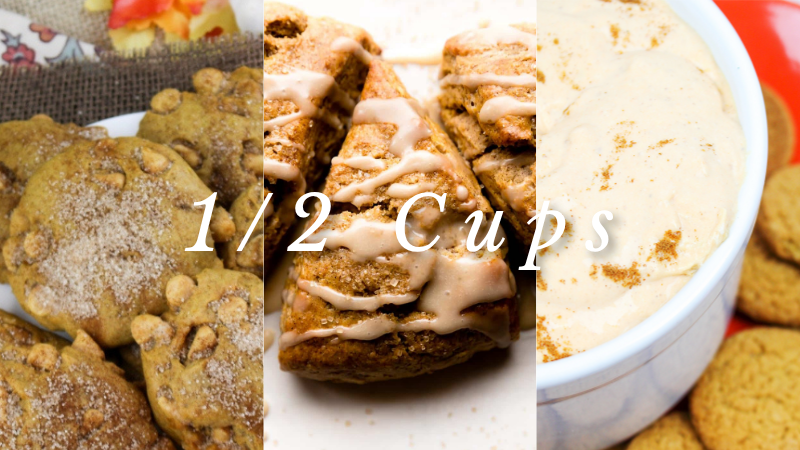 Recipes that use 1/2 cup pumpkin purée