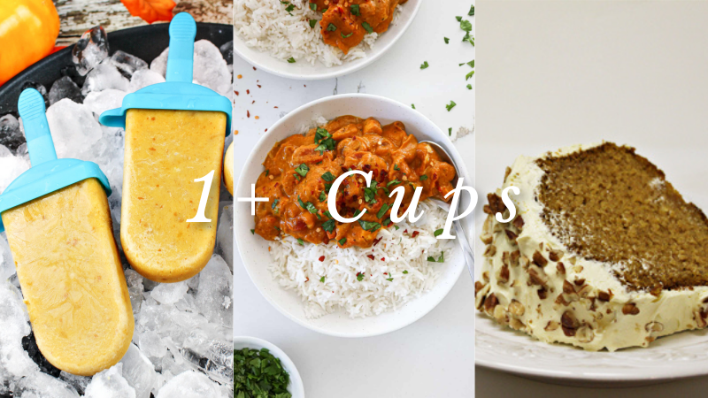 Recipes that use more than 1 cup pumpkin purée