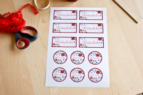 Cute Cherry Canning Labels for home preserved cherry jam & jelly –  CanningCrafts