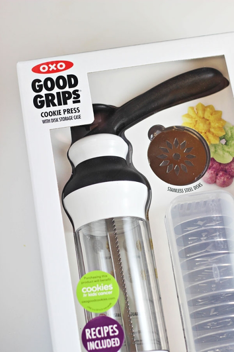 OXO Good Grips Cookie Press with 12 Stainless Steel Disks