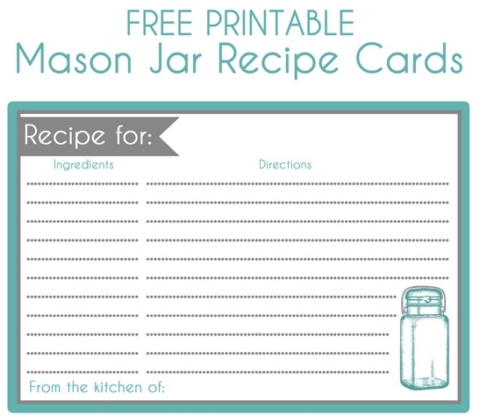 Recipe Cards Lined with Blue and White Design 4 X 6 Double-Sided