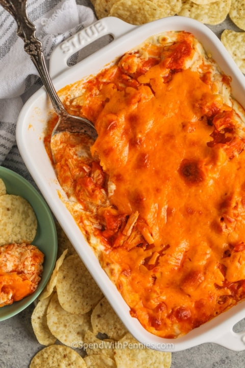 Crockpot Buffalo Chicken Dip - Spend With Pennies